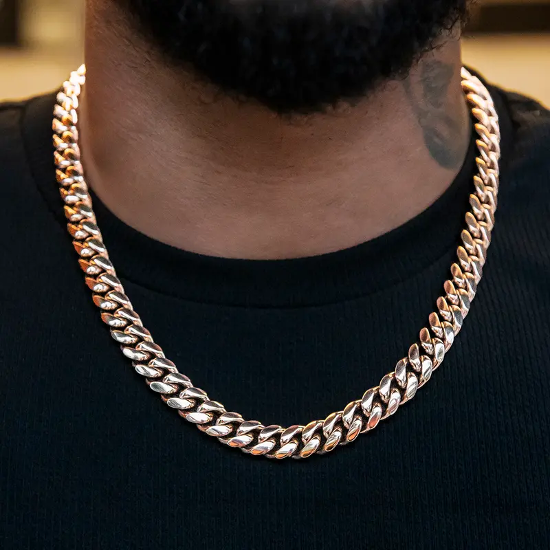12Mm Rose Gold Gld Signature Cuban Bracelet 1