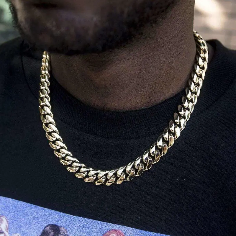 12Mm Yellow Gold Gld Signature Cuban Bracelet 1