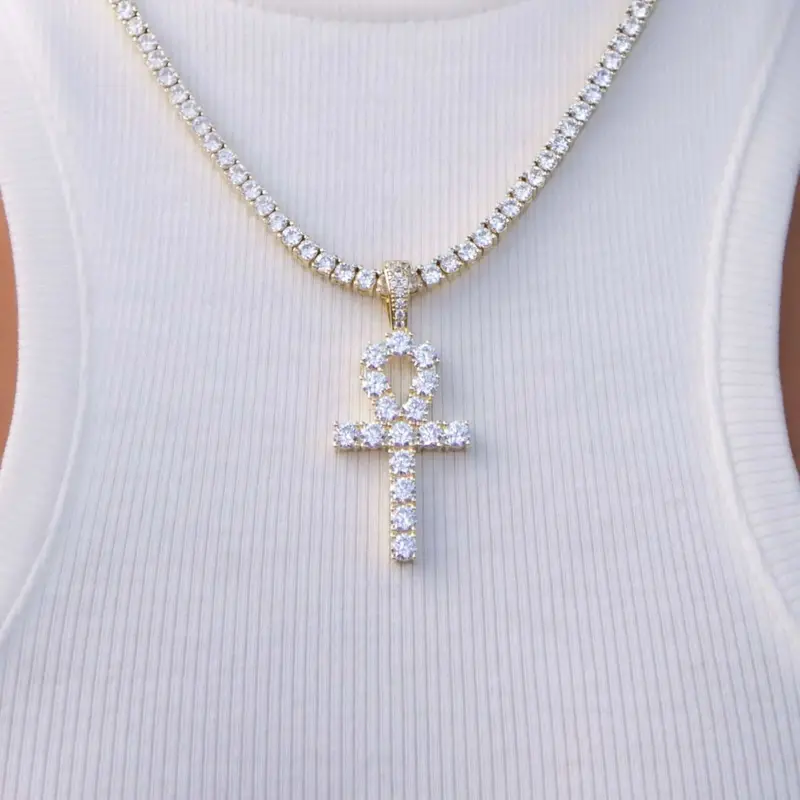 18K Vermeil Ankh Pendant Necklace 1