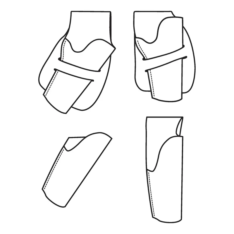 1911 Pistol Holster Pattern – Diy Leather Gun Holster Blueprint 1