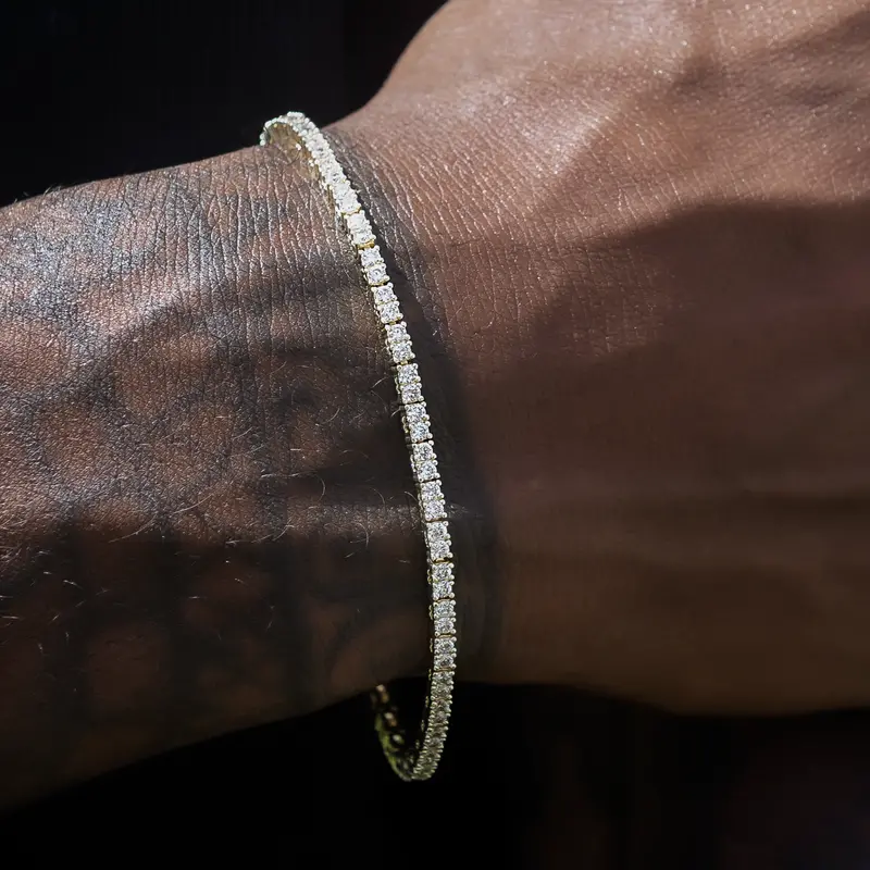 2Mm Diamond Tennis Bracelet – Yellow Gold 1
