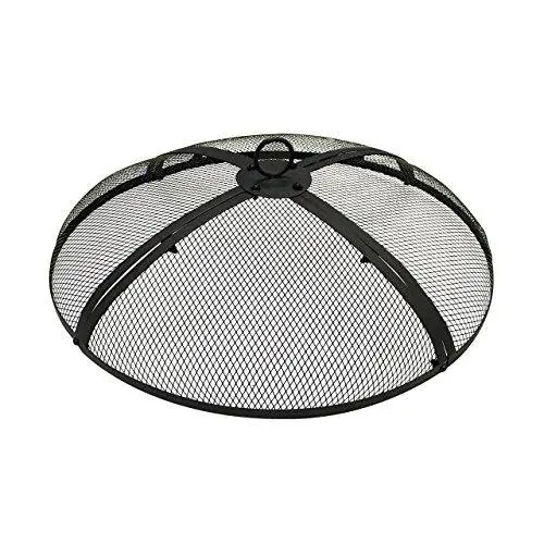 30-Inch Round Fire Pit Screen & Protective Cover – Heat-Resistant Steel Mesh For Outdoor Fire Safety 1