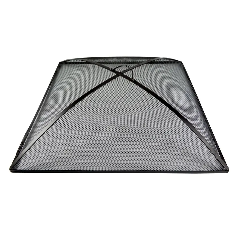 30-Inch Square Fire Pit Spark Guard – Heavy-Duty Mesh Screen With Reinforced Frame 1