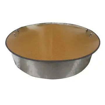 37-Inch Round Steel Fire Pit Snuffer Lid – Rust-Resistant Campfire Ring Cover 1