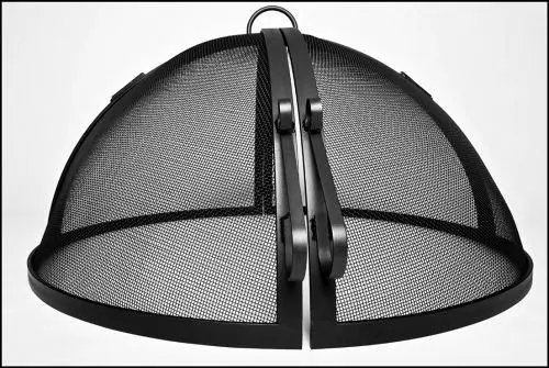 45-Inch Round Hinged Fire Pit Safety Screen – 304 Stainless Steel Construction 1