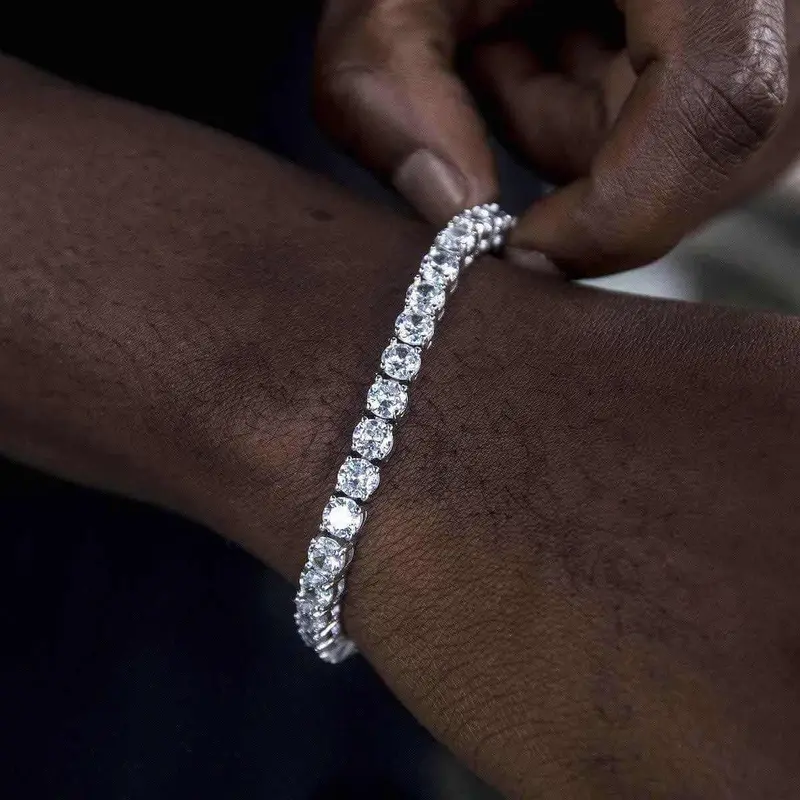 5Mm Diamond Tennis Bracelet In White Gold 1