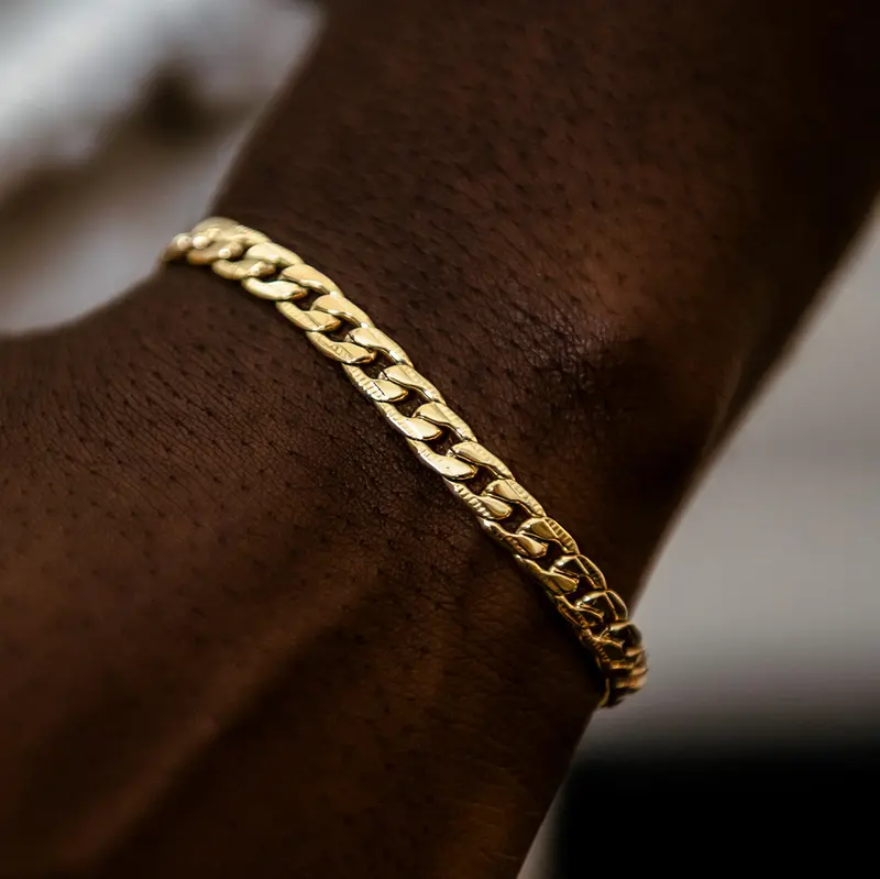 6Mm Curb Chain Bracelet – 14K Yellow Gold 1