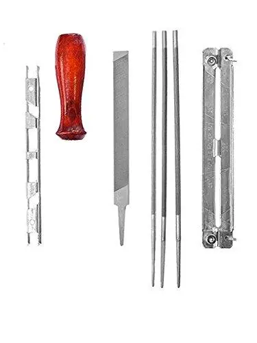 8-Piece Chainsaw Sharpening File Kit – Precision Files For Hand Or Bar-Mounted Sharpeners 1