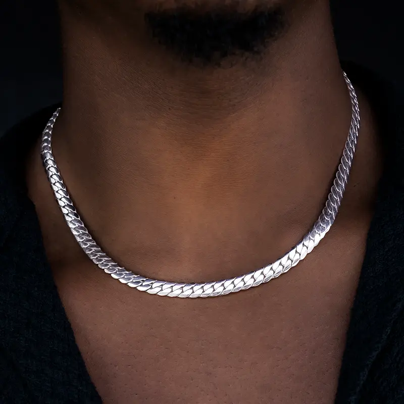 8Mm White Gold South Beach Cuban™ Bracelet 1