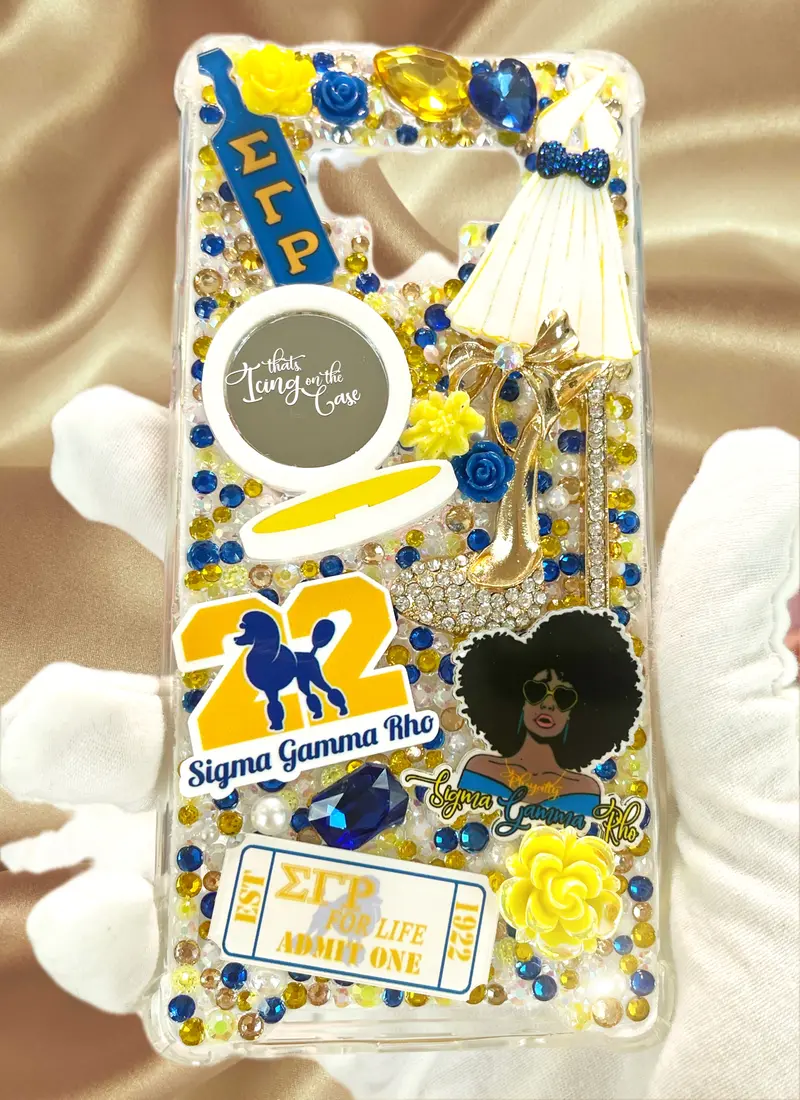 'Admit One' Blue & Gold Snap-On Case With Pin-Style Bumper Guard For Samsung Galaxy Note 9 1