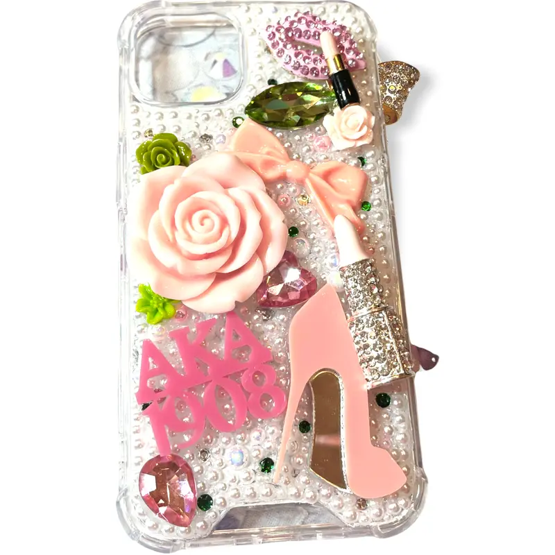 Aka-Inspired Pretty & Dainty – Quick-Ship Snap-On Iphone 13 (Standard) Case With Feminine Bumper Styling 1