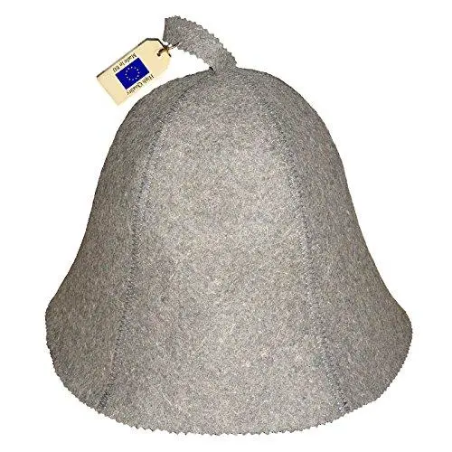 Allforsauna 100% Wool Felt Sauna Cap – Lightweight Banya Headwear For Men & Women 1