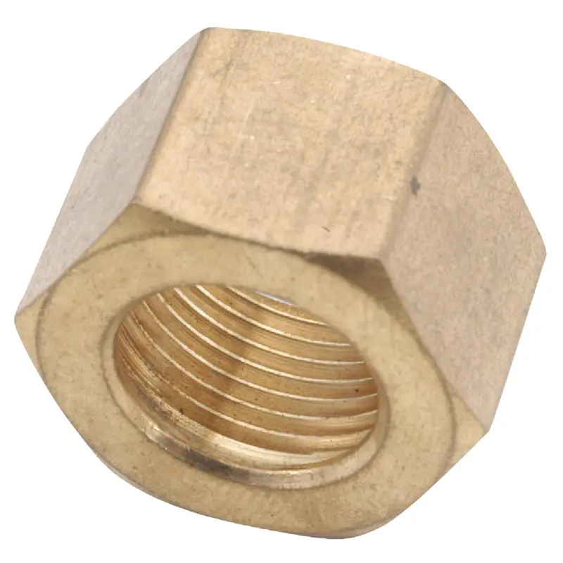 Anderson Metals Brass Compression Nut – 3/8-Inch Size, 3-Pack 1