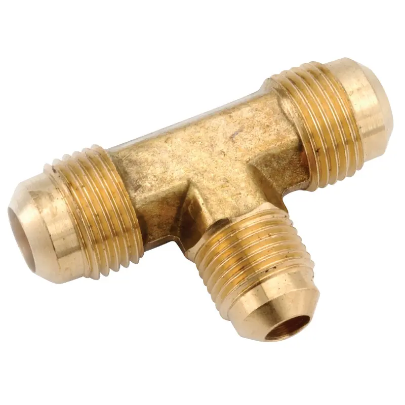 Anderson Metals Forged Brass Flare Reducing Tee – 1/2-Inch X 5/8-Inch 1