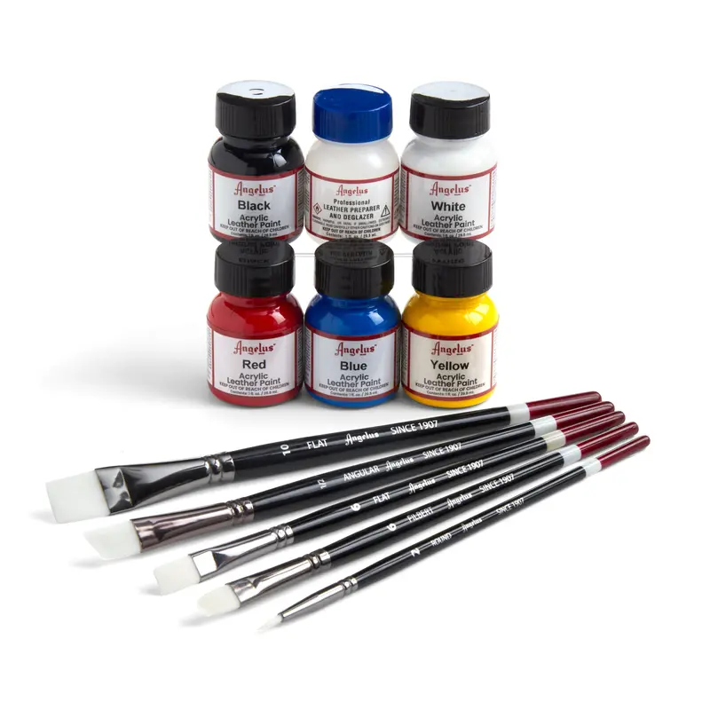 Angelus Leather Paint Essentials Kit – Beginner-Friendly Color Set 1