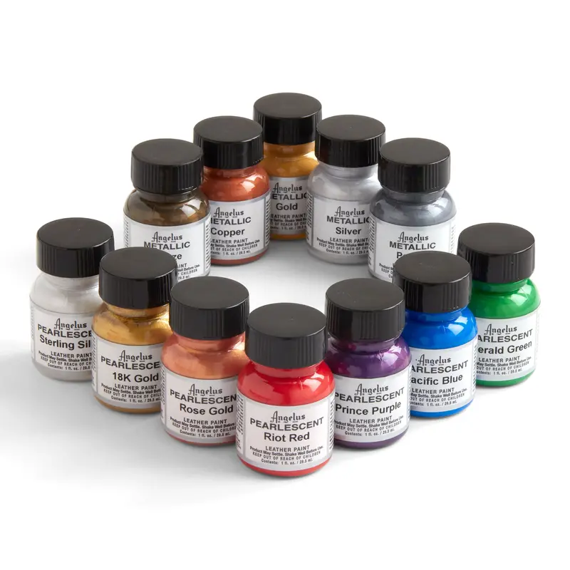 Angelus Metallic & Pearlescent Leather Paint – 1 Oz Bottle 1