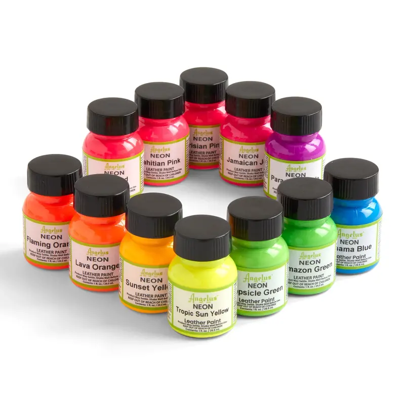 Angelus Vibrant Neon Leather Paint – 1 Oz Bottle 1