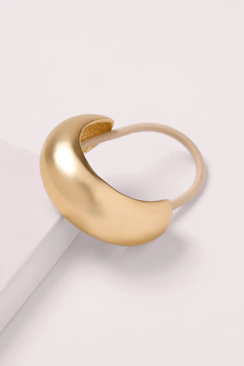Arched Metallic Hair Tie – Brilliant Cuff Style 1