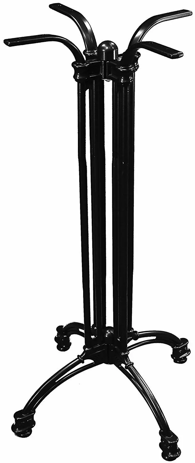 Atc Andalusia Bar-Height Table Base – Sleek Black Cast Aluminum 4-Leg Design, 21" × 21" × 42" 1