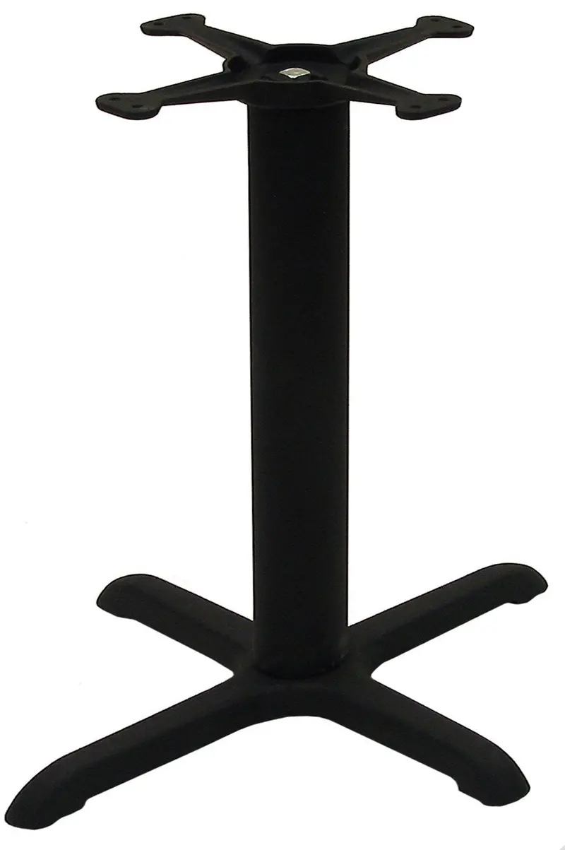 Atc B-Series Cast Iron Indoor Table Base – Sleek Black Spyder Design, 13" Diameter, 22"L X 30"W X 28"H 1