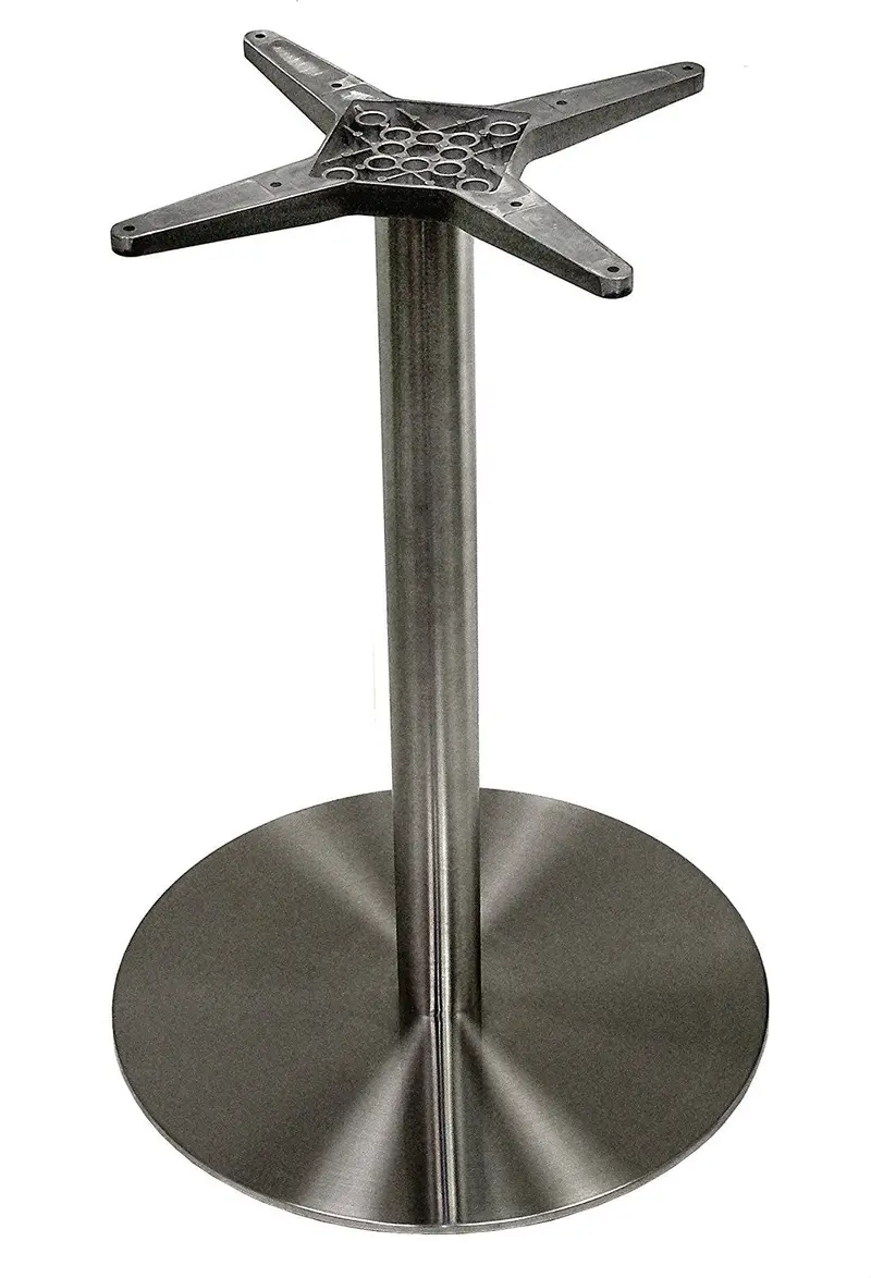 Atc Futura Low-Profile Stainless Steel Round Table Base – 20" Diameter × 28.5" Height 1