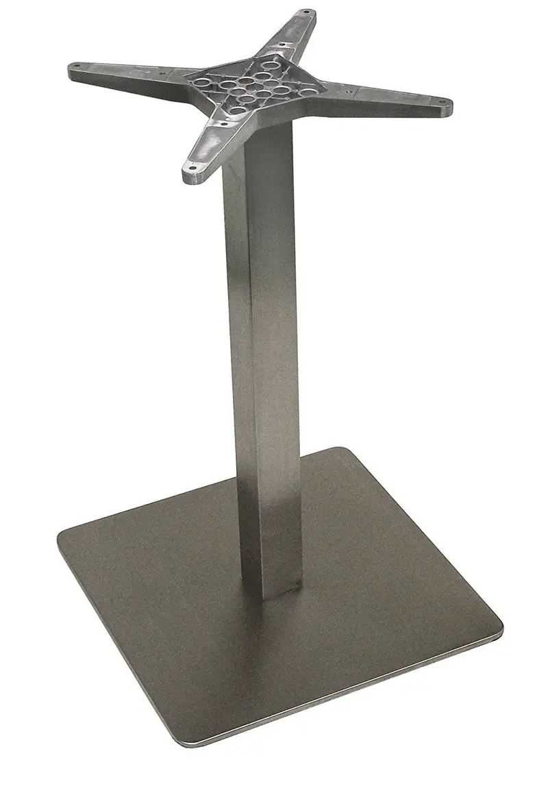 Atc Futura Low-Profile Stainless Steel Table Base – 20" X 20" Square, 28.5" Height, Commercial-Grade Support 1