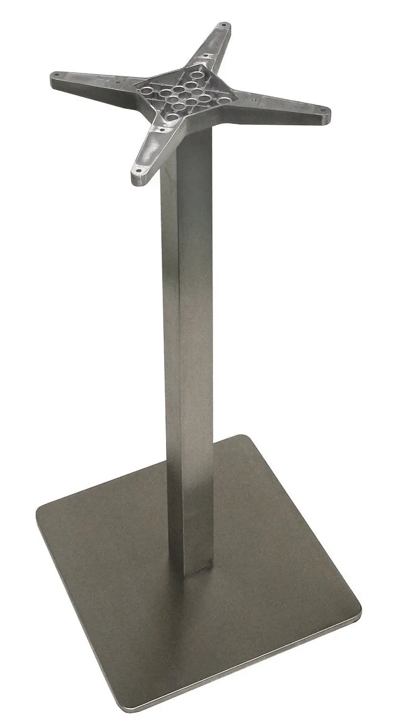 Atc Futura Stainless Steel Low-Profile Square Bar Table Base – 20 X 20 X 40 Inches 1