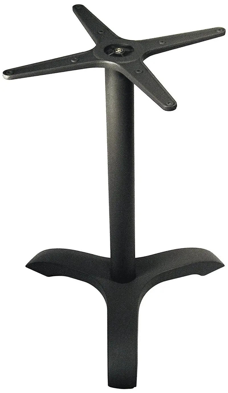 Atc Jennifer-3 Powder-Coated Cast Aluminum Table Base – Compact Square Frame, 18.3″ × 18.3″ × 27.5″ 1