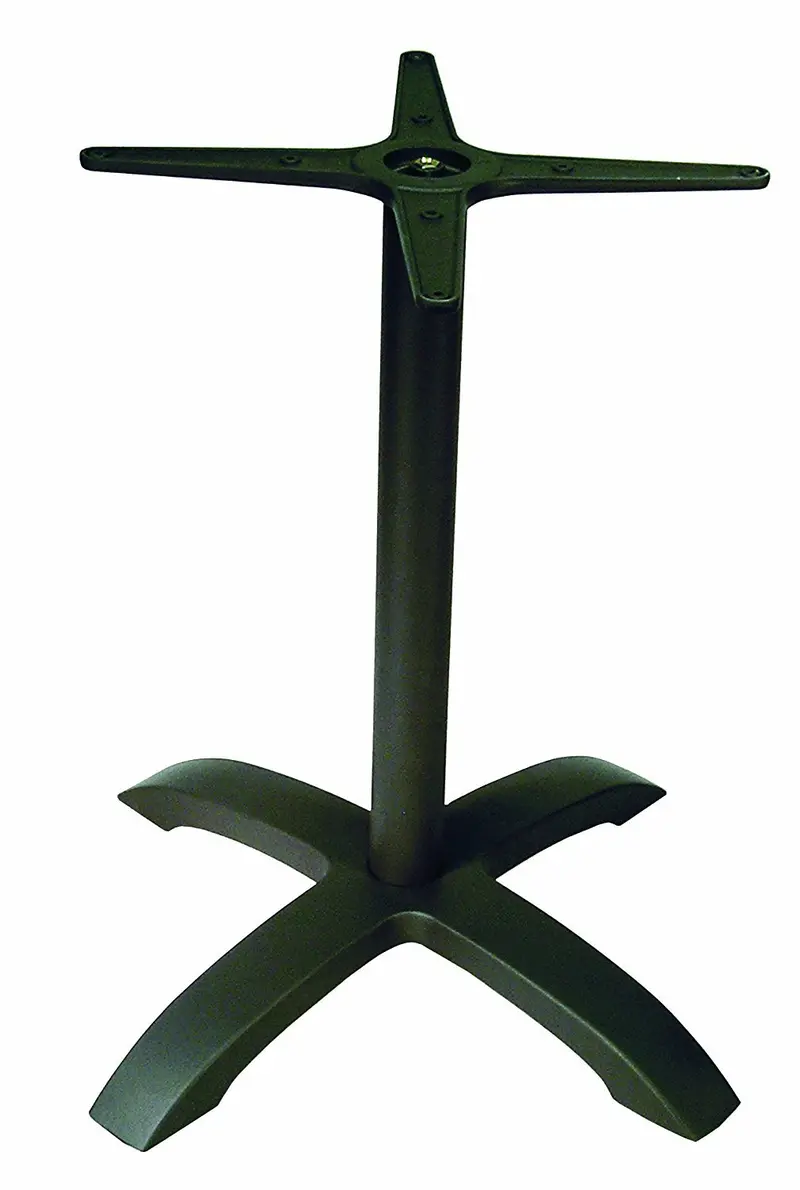 Atc Jennifer-4 Bar-Height Table Base – Black Powder-Coated Cast Aluminum, 26" × 26" × 42" Four-Leg Support Frame 1