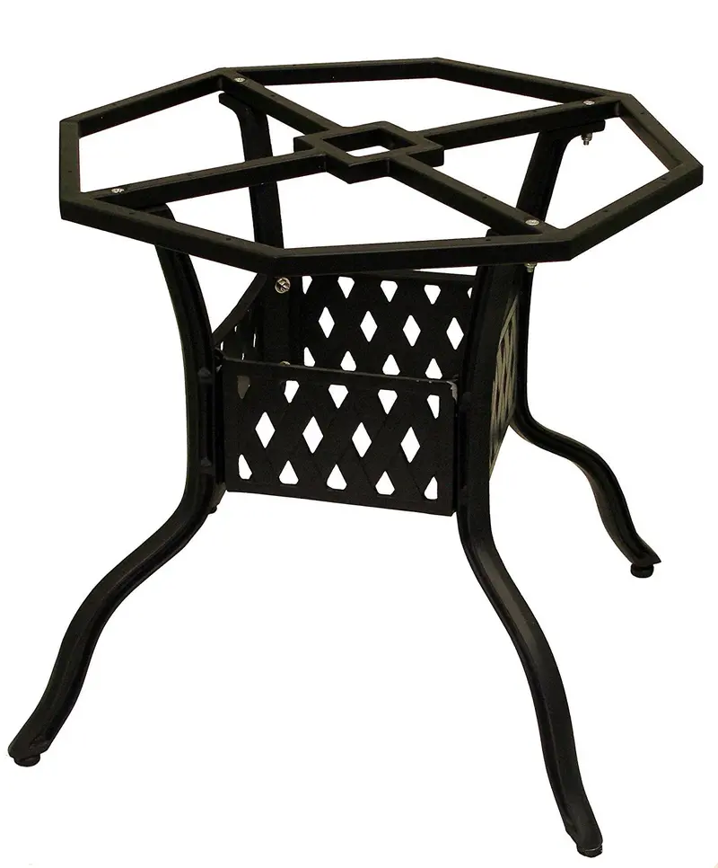 Atc Powder-Coated Cast Aluminum Table Base For Indoor/Outdoor Use – Supports Heavy Stone Or Granite Tops Up To 48" Square Or 60" Round 1