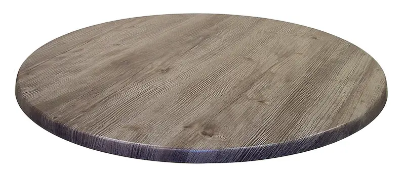 Atc Werzalit Ponderosa Grey Wood-Look Table Top – 36" Diameter (2-Pack) 1
