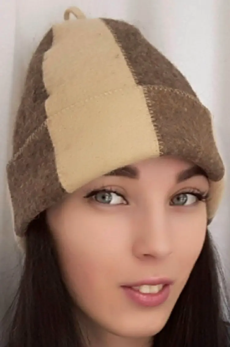 Authentic Sheep’S Wool Sauna Hat – Traditional Banya & Finnish Steam Room Cap 1