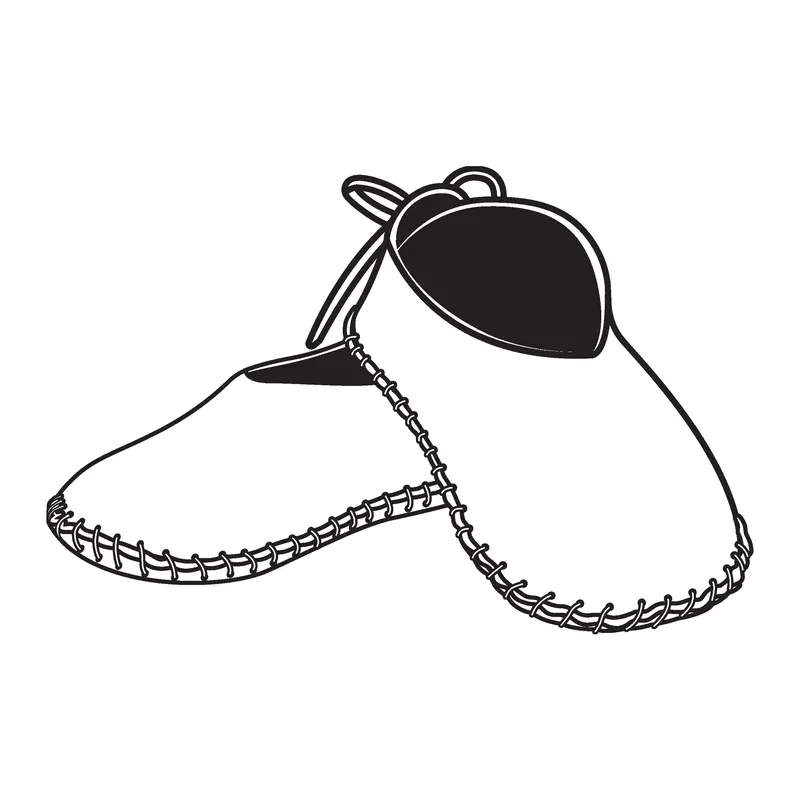 Baby Bootie Sewing Pattern – Printable Paper Template 1