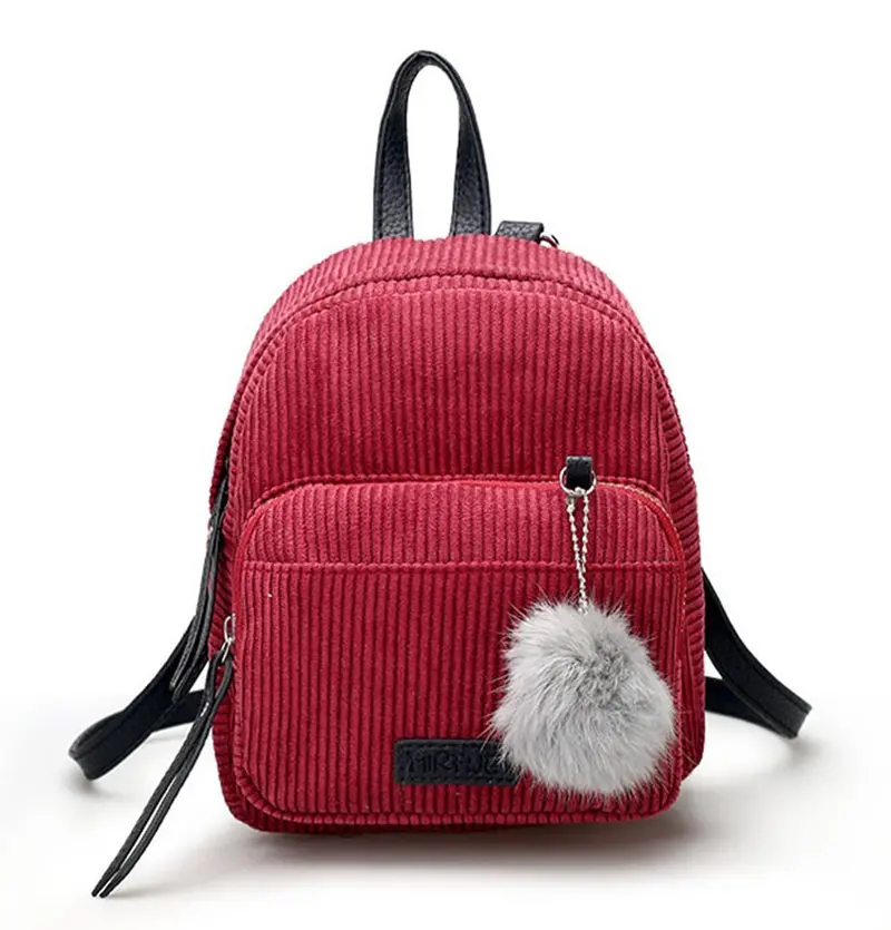 Basilion Compact Ladies’ Fabric Backpack – Lightweight Casual Student Or Everyday Shoulder Bag 1