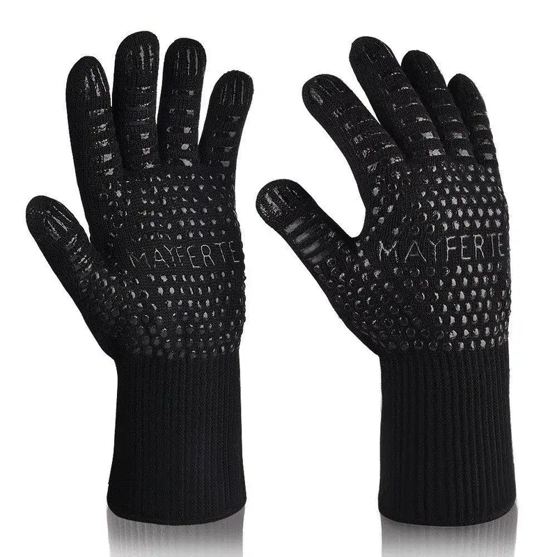Bbq Heat-Resistant Cooking Gloves – 932°F Oven & Grill Protection For Baking, Grilling & Roasting 1