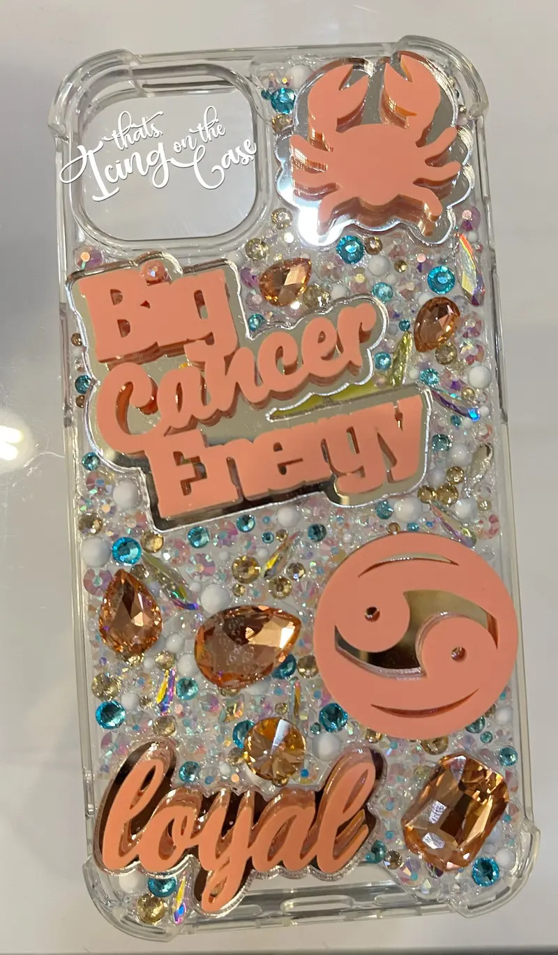 Big Coral Cancer Awareness Snap Case For Iphone 13 & Iphone 14 With Reinforced Bumper 1