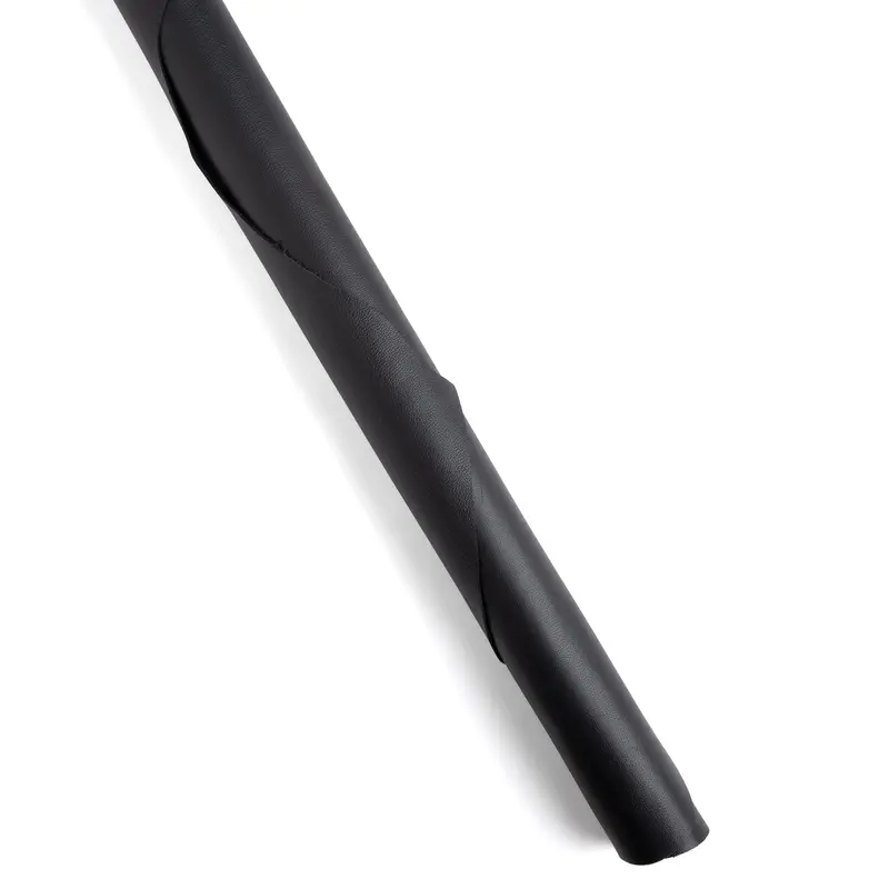 Black Motorcycle Leather Side Cut 1
