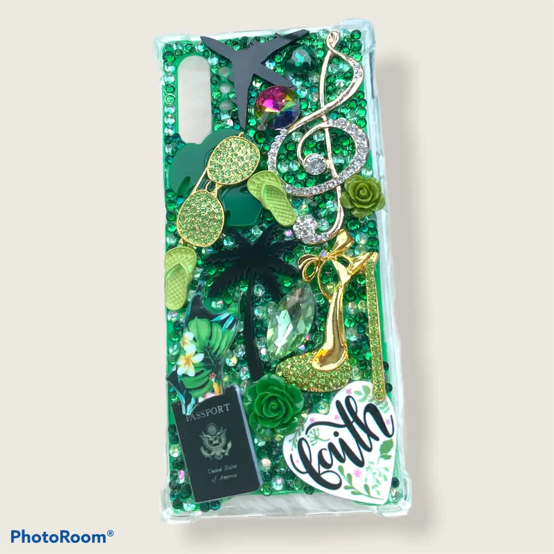Bold Green Gradient Samsung Galaxy Note 10 Pro Snap-On Case With Impact-Resistant Bumpers 1