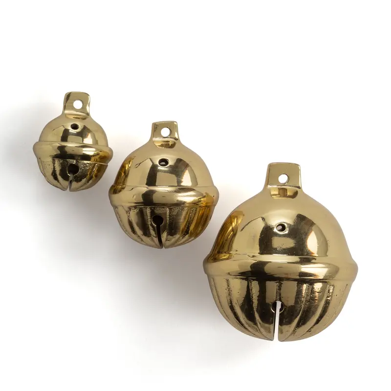 Brass Sleigh Bell Charm For Custom Leather Projects 1