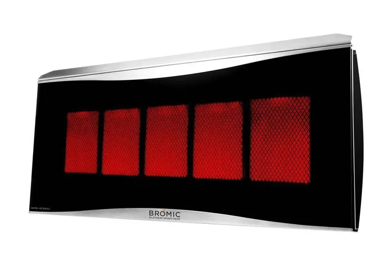 Bromic Platinum 500 Smart-Heat Propane Patio Heater – 5-Burner Radiant Infrared, 39,800 Btu 1