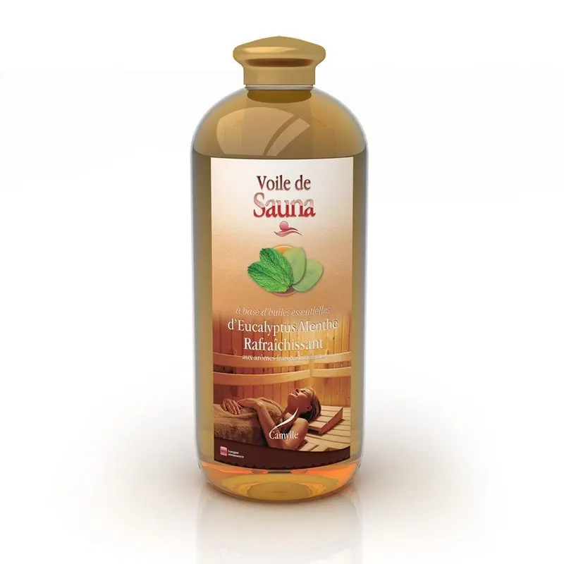 Camylle Eucalyptus & Mint Sauna Aroma Oil – 100% Pure Essential Oil Blend, 1000Ml Refreshing Diffuser Concentrate 1
