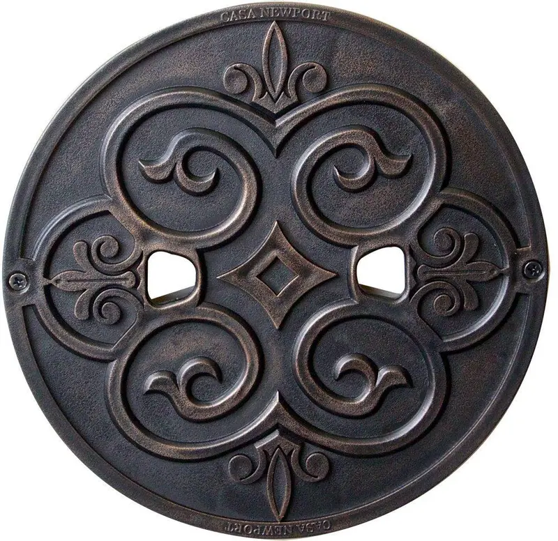 Casa Newport Bronze Skimmer Lid – 9.9-Inch Durable Metal Cover For Pool Skimmers 1