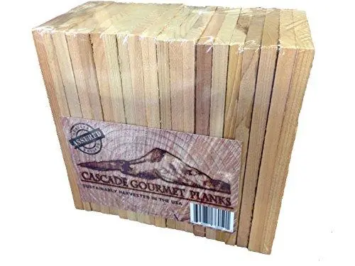 Cascade Gourmet Cedar Grilling Planks – 20 Individual 3.5" X 6.5" X 3/8" Planks 1