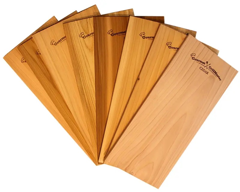 Cedar Grilling Plank Bundle – 8-Pack Of Extra-Thick 7" × 15" Western Red Cedar Planks 1