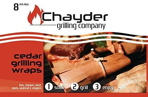 Cedar Grilling Wraps – Oven & Grill-Safe Wrapping Paper For Salmon, Chicken, Veggies & More (Includes Twine + Recipe Guide) 1