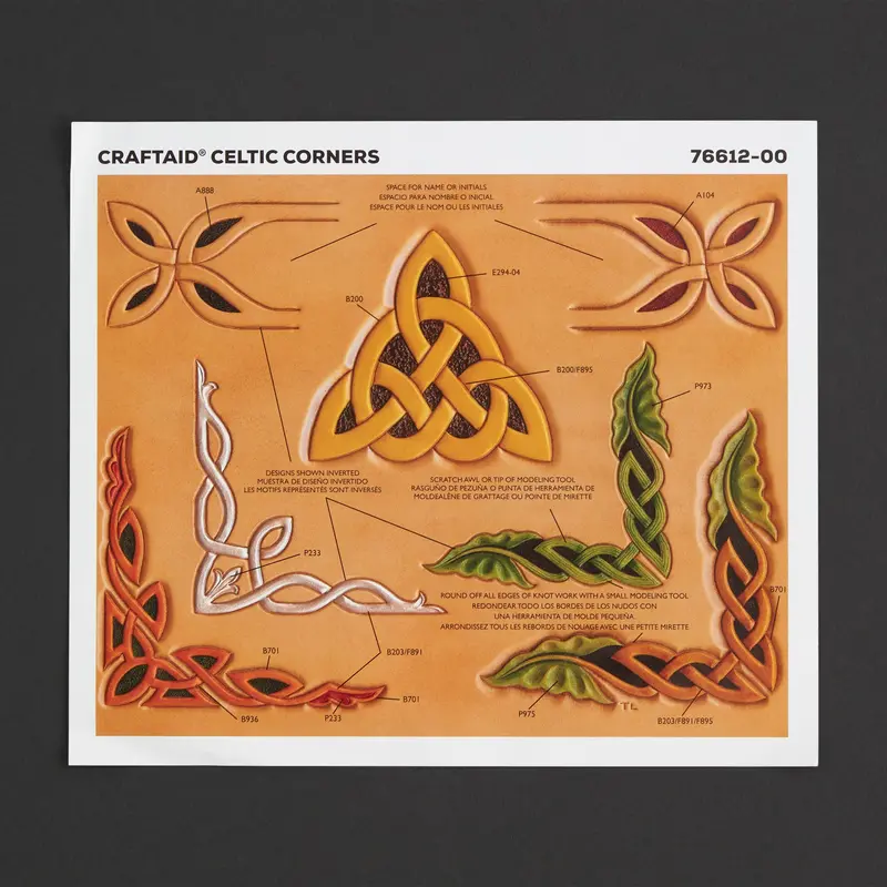 Celtic Corner Trim Craftaid Pattern Guide 1