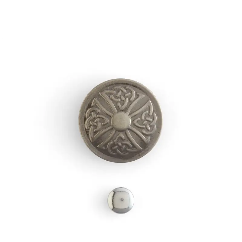 Celtic-Inspired Stamped Steel Concho 1
