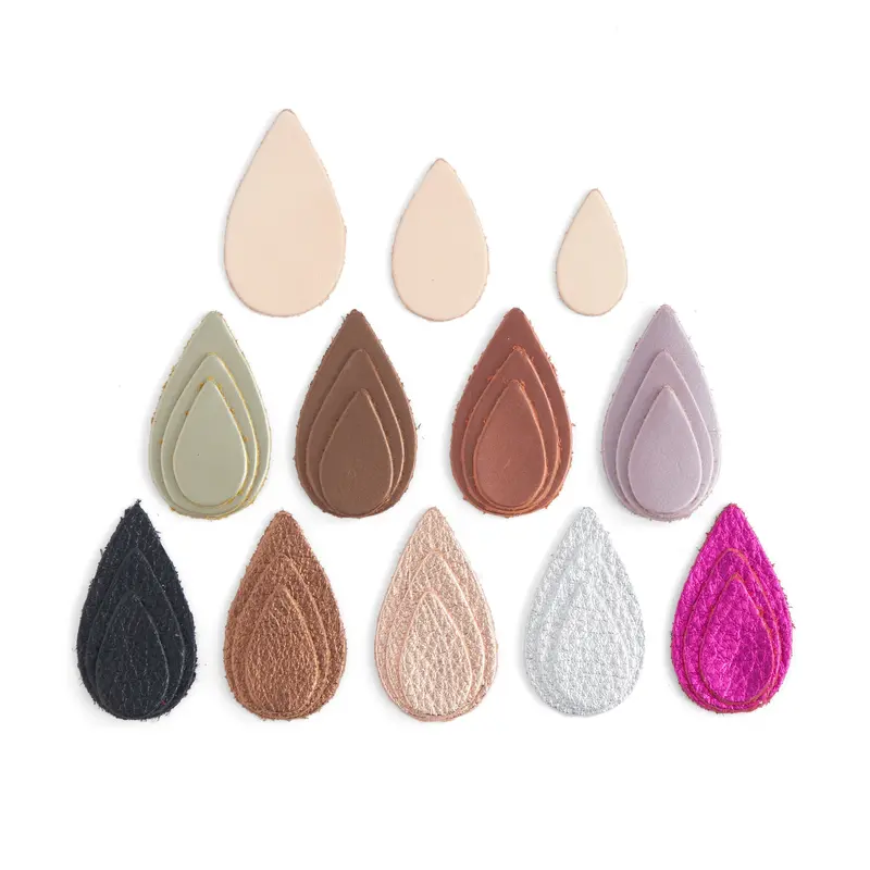 Classic Teardrop Mini Shape Punches – 60-Piece Versatile Leather Stamping Set (Final Sale) 1
