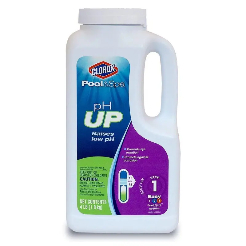 Clorox Pool&Spa Ph Up Granules – 4 Lb Container For Raising Swimming Pool And Spa Water Ph Levels 1