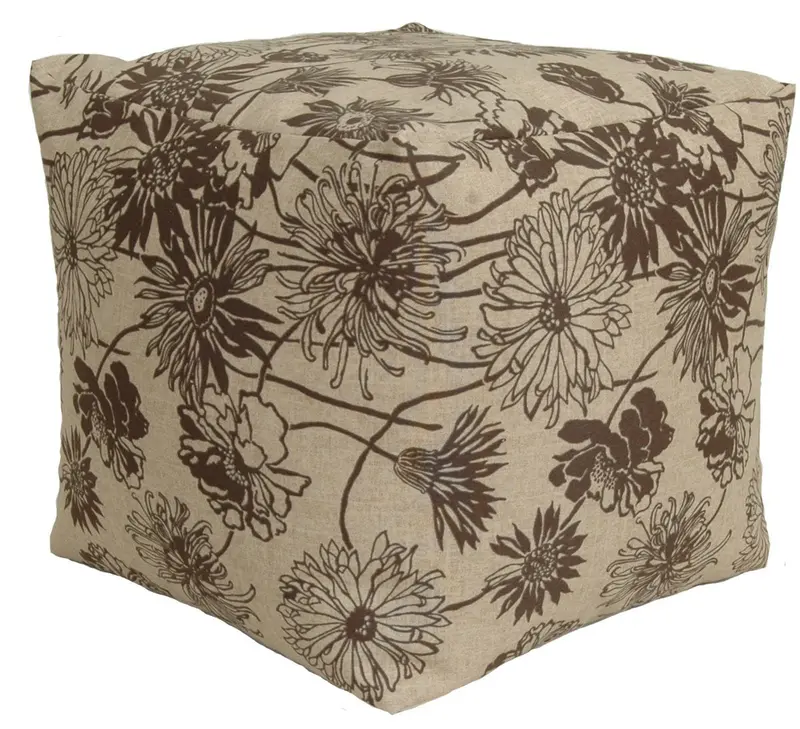 Codson Park Maystone Java Indoor/Outdoor Pouf – 18-Inch Round Floor Cushion 1